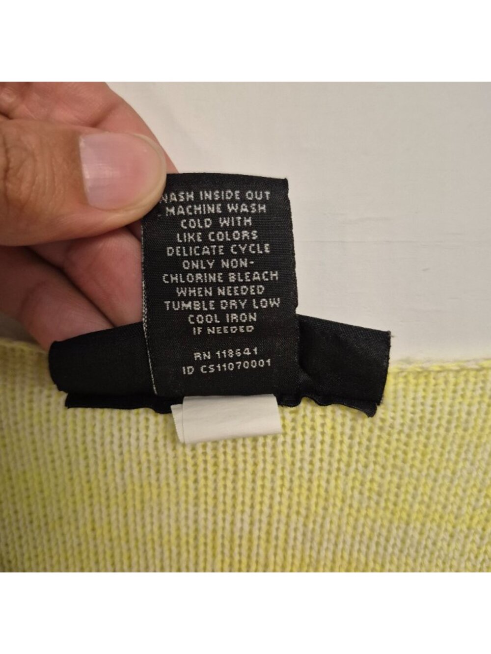 Lane Bryant Women's Plus Size Yellow Open-Knit Sweater 26/28 Lightweight - Picture 7 of 7